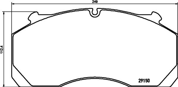 DON CVP081 - Комплект спирачно феродо, дискови спирачки vvparts.bg