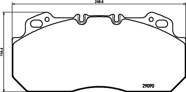 FTE BL2198A1 - Комплект спирачно феродо, дискови спирачки vvparts.bg