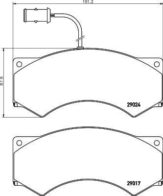 DON CVP027 - Комплект спирачно феродо, дискови спирачки vvparts.bg