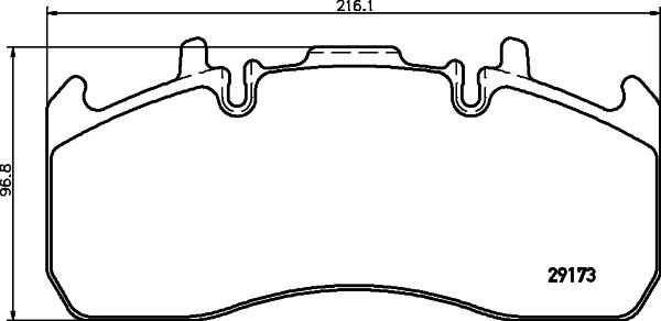 DON CVP100K - Комплект спирачно феродо, дискови спирачки vvparts.bg