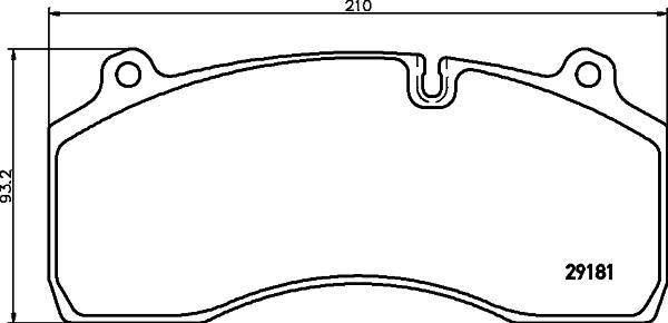 DON CVP102K - Комплект спирачно феродо, дискови спирачки vvparts.bg