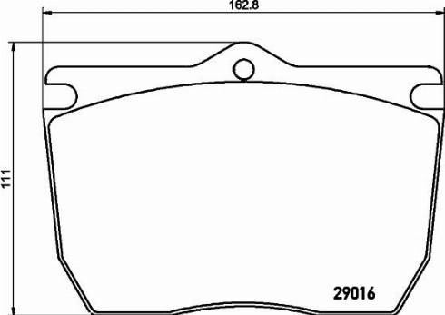 DON CVP124K - Комплект спирачно феродо, дискови спирачки vvparts.bg