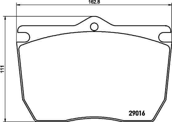 DON CVP124 - Комплект спирачно феродо, дискови спирачки vvparts.bg