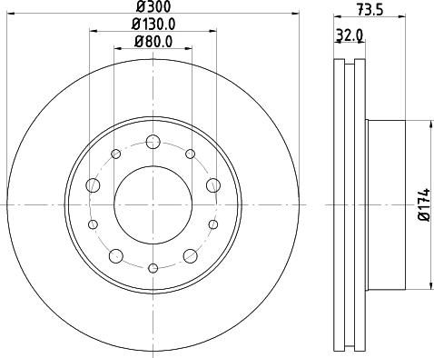 DON PCD19491 - Спирачен диск vvparts.bg