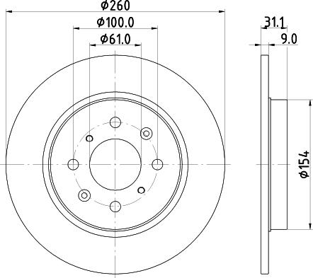 DON PCD19092 - Спирачен диск vvparts.bg