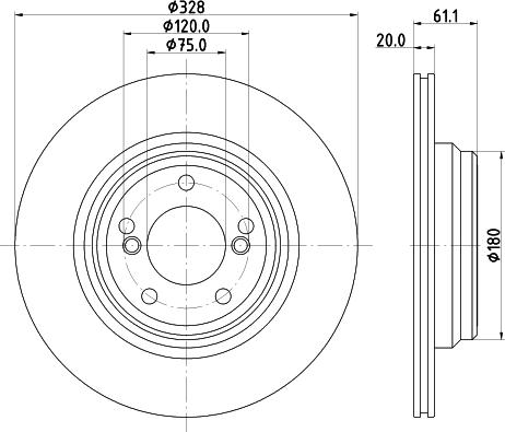 DON PCD19802 - Спирачен диск vvparts.bg