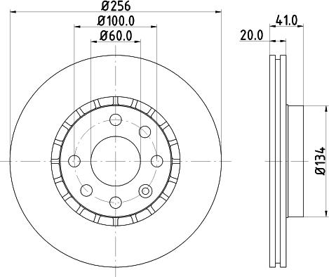 DON PCD14952 - Спирачен диск vvparts.bg