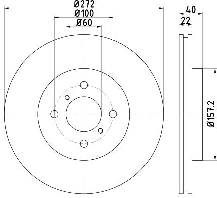 DON PCD14502 - Спирачен диск vvparts.bg