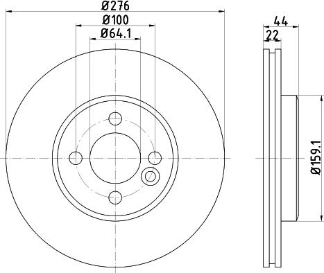 DON PCD14672 - Спирачен диск vvparts.bg