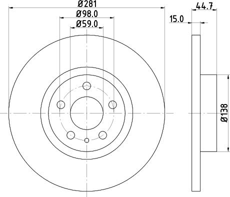 DON PCD14172 - Спирачен диск vvparts.bg