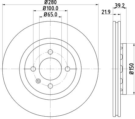 DON PCD14342 - Спирачен диск vvparts.bg