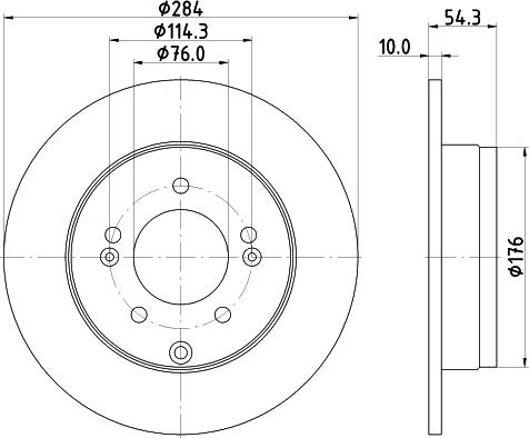 DON PCD14722 - Спирачен диск vvparts.bg