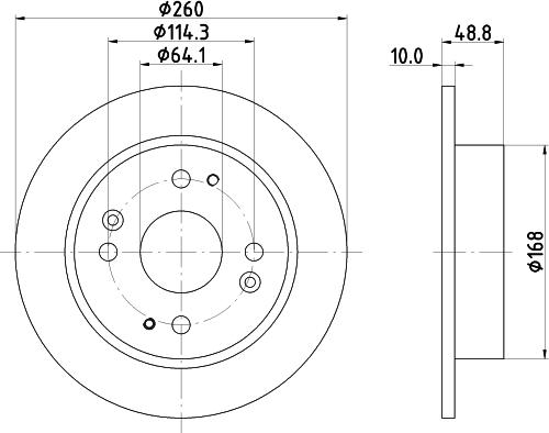 DON PCD15422 - Спирачен диск vvparts.bg