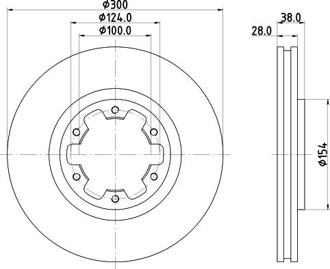 DON PCD15622 - Спирачен диск vvparts.bg