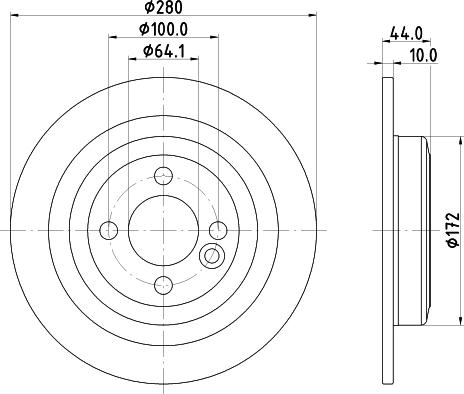 DON PCD15182 - Спирачен диск vvparts.bg