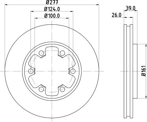 DON PCD15252 - Спирачен диск vvparts.bg