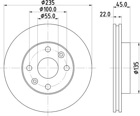 DON PCD15702 - Спирачен диск vvparts.bg