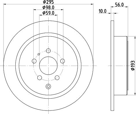 DON PCD16092 - Спирачен диск vvparts.bg