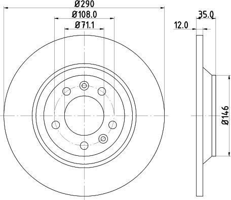 DON PCD10902 - Спирачен диск vvparts.bg