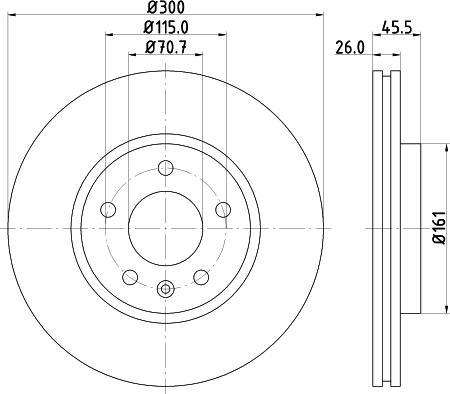 DON PCD10912 - Спирачен диск vvparts.bg