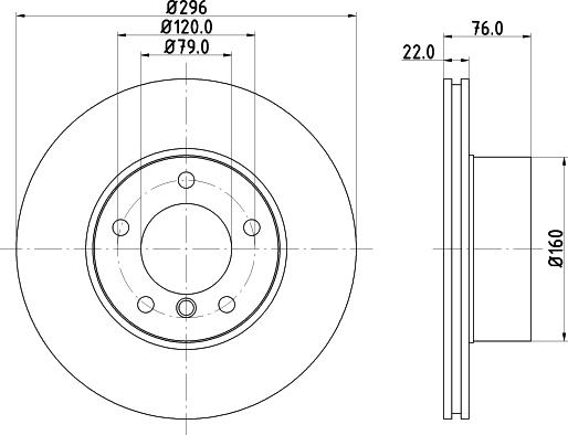 DON PCD10922 - Спирачен диск vvparts.bg