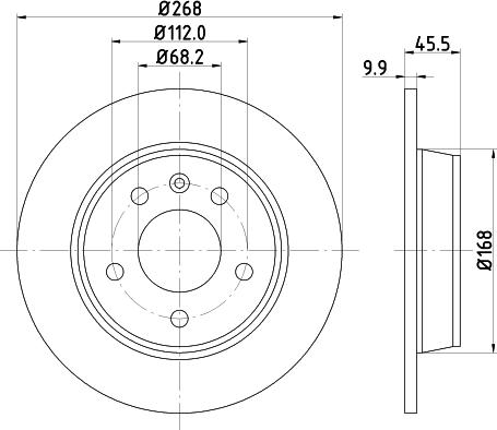 DON PCD10402 - Спирачен диск vvparts.bg