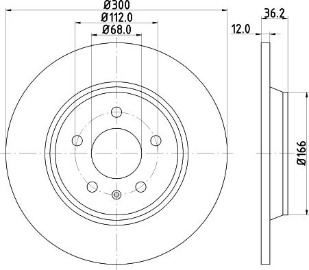 DON PCD10332 - Спирачен диск vvparts.bg