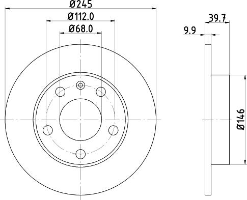 DON PCD10242 - Спирачен диск vvparts.bg