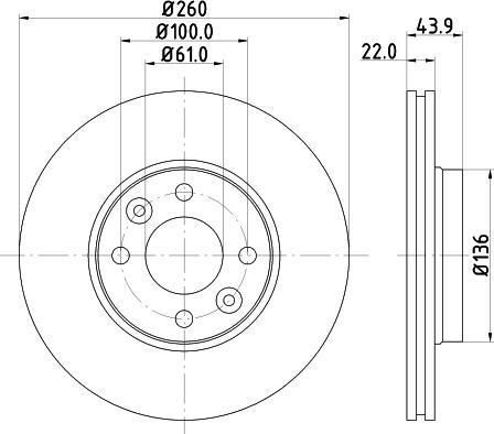 DON PCD10212 - Спирачен диск vvparts.bg