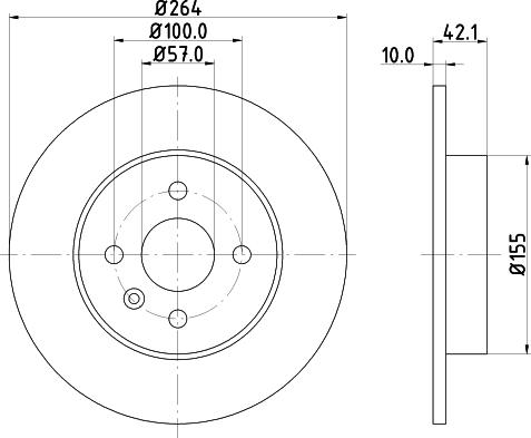 DON PCD10782 - Спирачен диск vvparts.bg