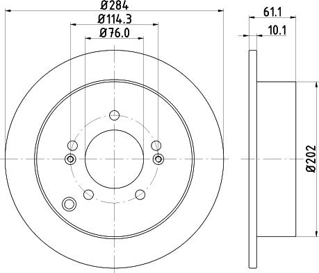 DON PCD10772 - Спирачен диск vvparts.bg