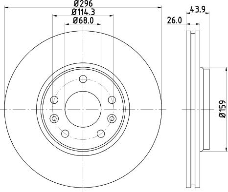 DON PCD11432 - Спирачен диск vvparts.bg