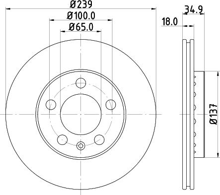 DON PCD11552 - Спирачен диск vvparts.bg