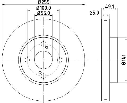 DON PCD11012 - Спирачен диск vvparts.bg