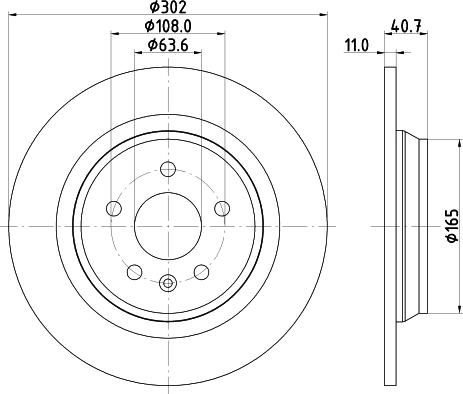 DON PCD11862 - Спирачен диск vvparts.bg