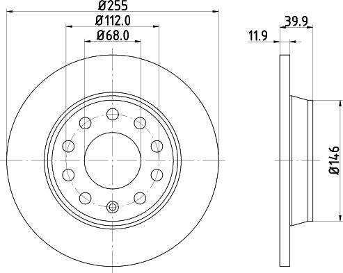 DON PCD11262 - Спирачен диск vvparts.bg