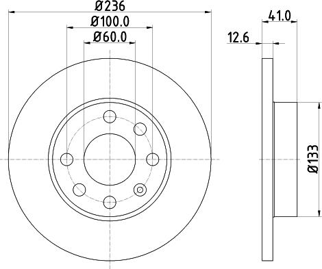 DON PCD11202 - Спирачен диск vvparts.bg