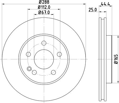 DON PCD18672 - Спирачен диск vvparts.bg