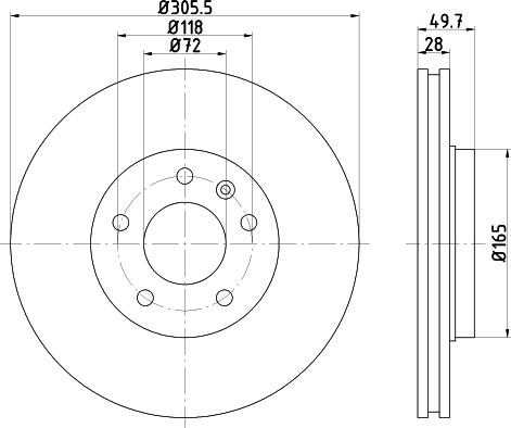 DON PCD18181 - Спирачен диск vvparts.bg