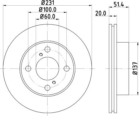 DON PCD18802 - Спирачен диск vvparts.bg