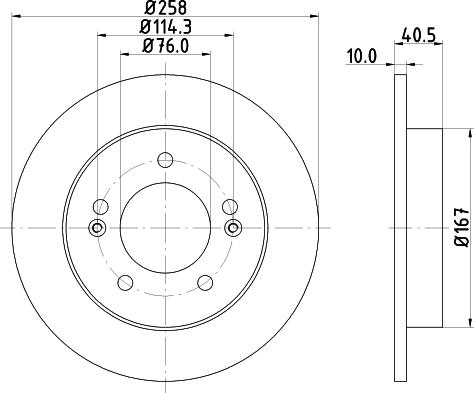 DON PCD18872 - Спирачен диск vvparts.bg