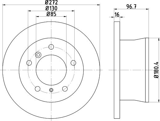 DON PCD18302 - Спирачен диск vvparts.bg