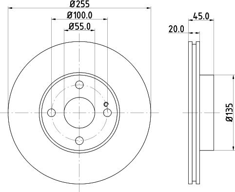 DON PCD18212 - Спирачен диск vvparts.bg