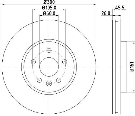 DON PCD18712 - Спирачен диск vvparts.bg