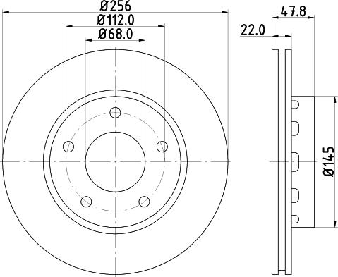 DON PCD13482 - Спирачен диск vvparts.bg