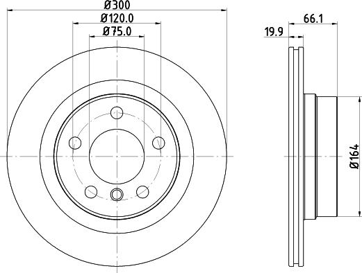 DON PCD13522 - Спирачен диск vvparts.bg