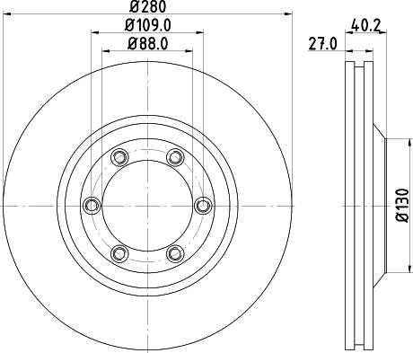 DON PCD13662 - Спирачен диск vvparts.bg