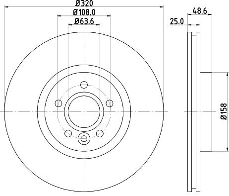 DON PCD13172 - Спирачен диск vvparts.bg