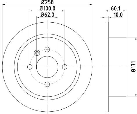 DON PCD13372 - Спирачен диск vvparts.bg