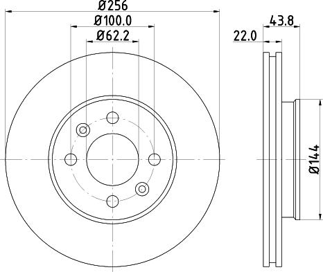 DON PCD13242 - Спирачен диск vvparts.bg